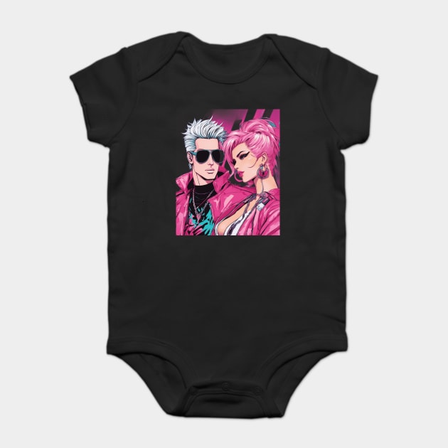 Anime Cherished Moments Together Baby Bodysuit by animegirlnft
